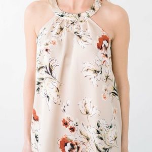 Floral halter top